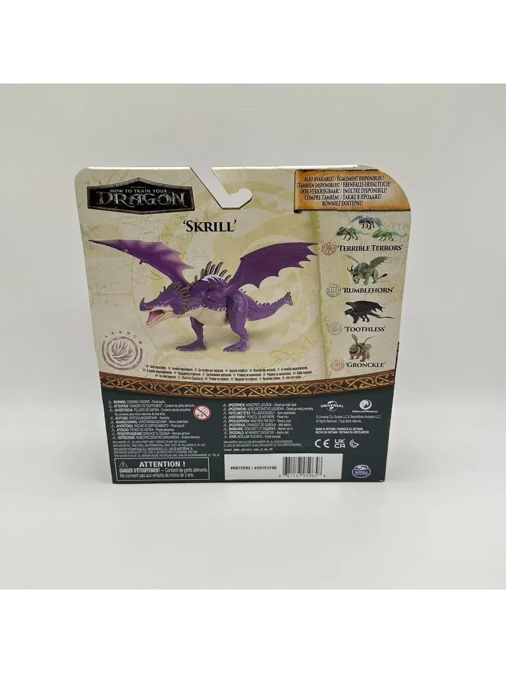 How To Train Your Dragon SKRILL Action Figure Toy w/ Moving Wings, 2025 🆕